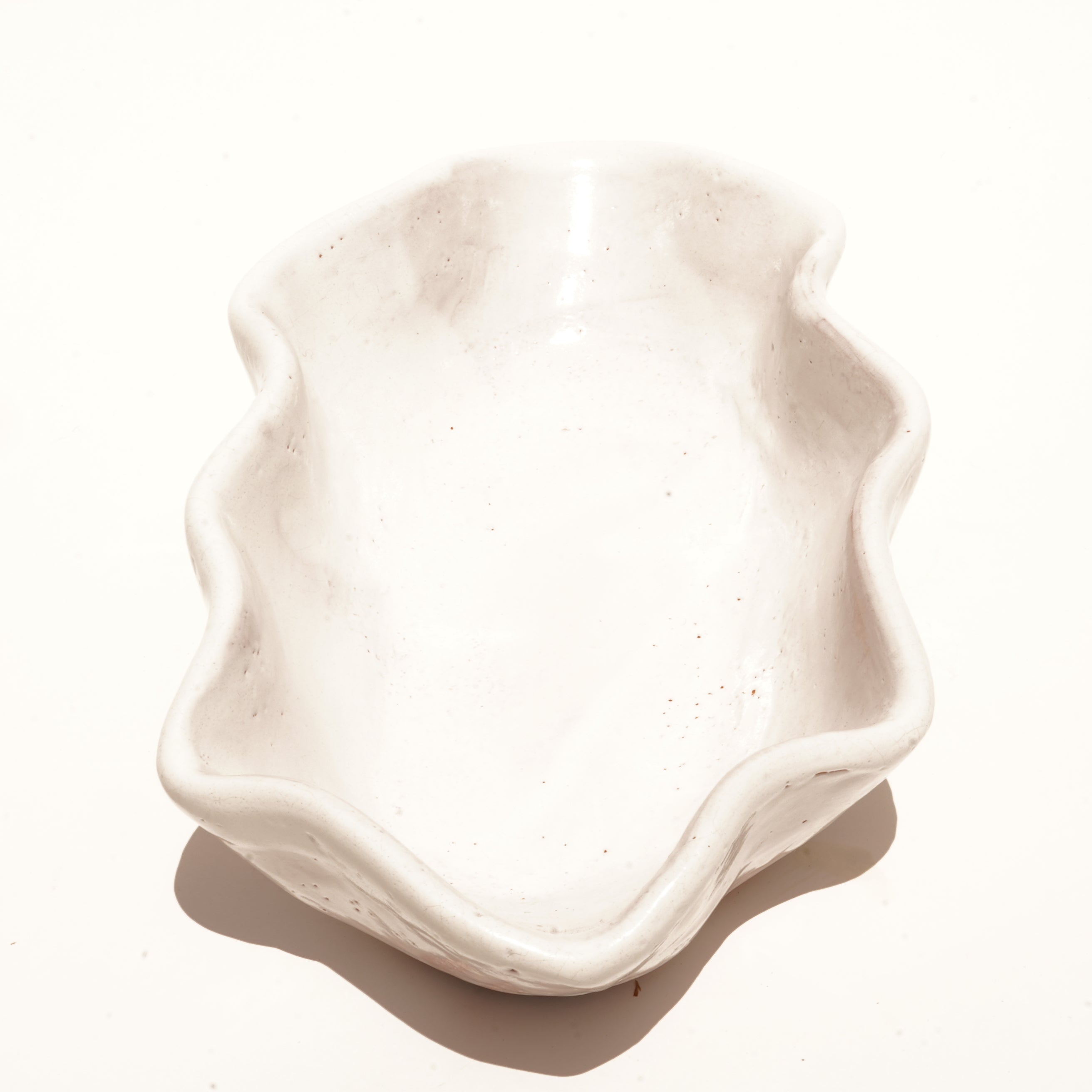 White Ripple Bowl