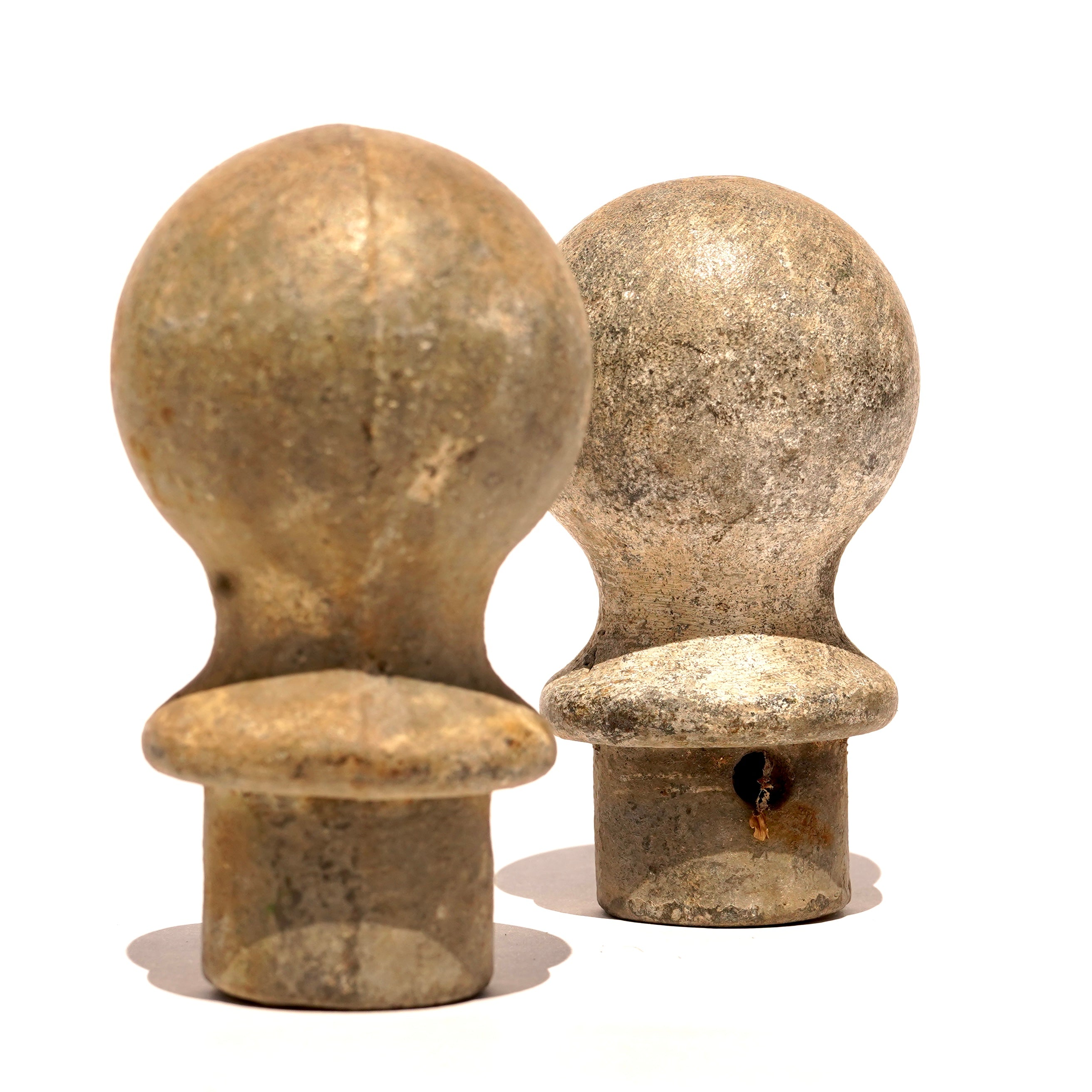 Cast Iron Finial - Set of Two
