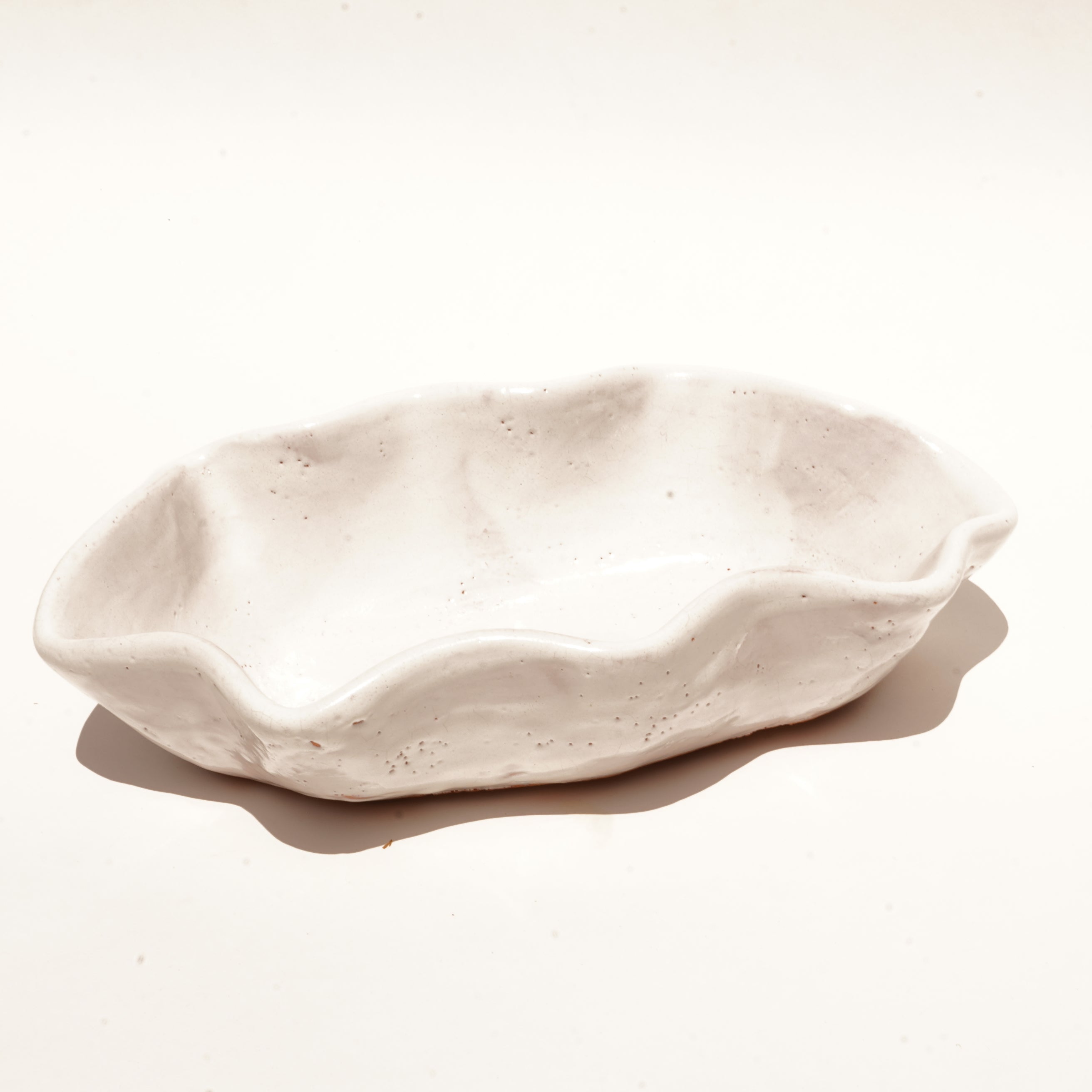 White Ripple Bowl