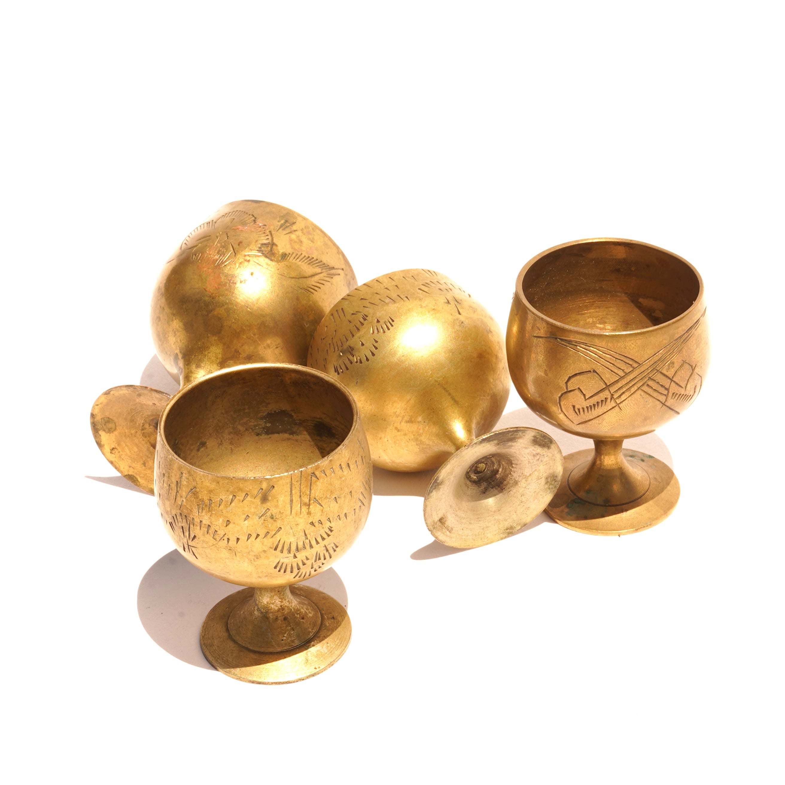 Brass Mini Cordial (Set of Four)