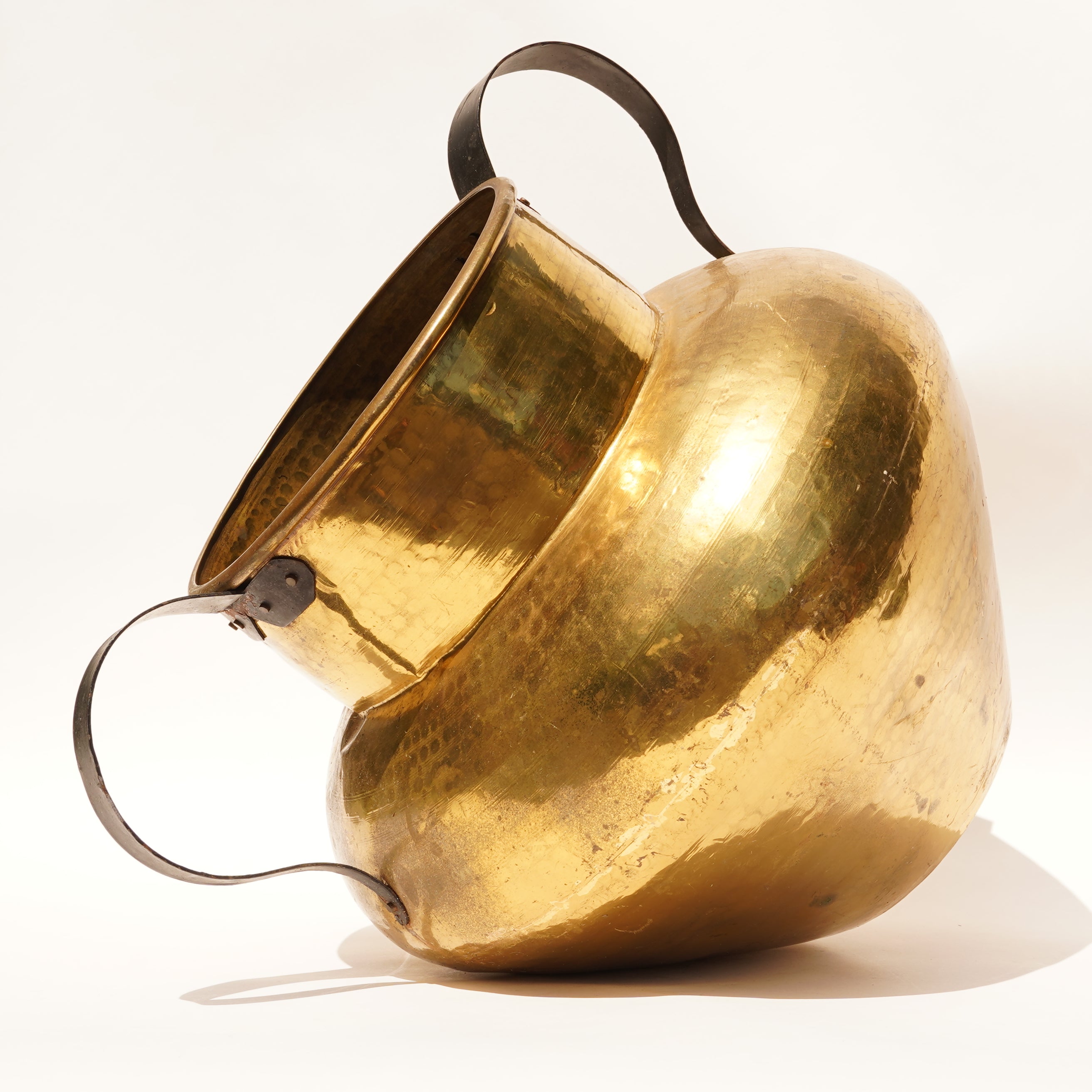Big Brass Coal Bucket  With Handle
