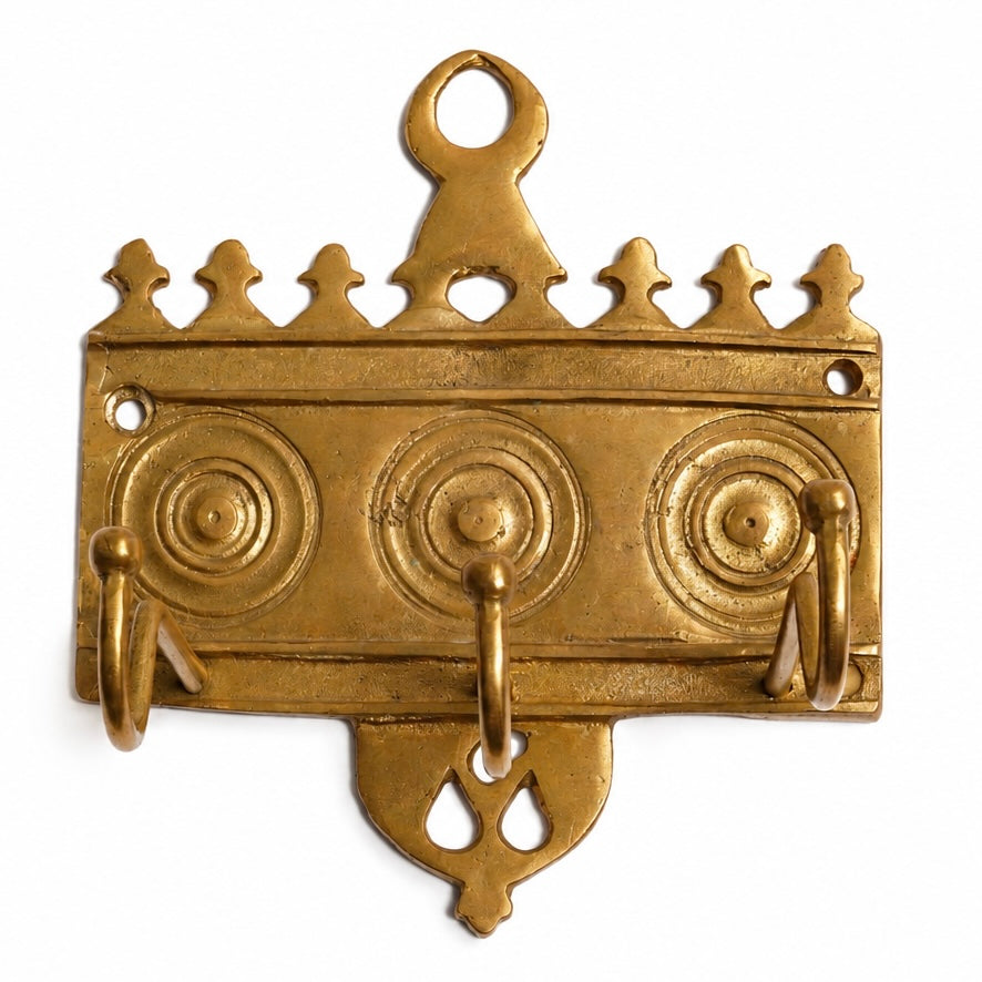 Brass Doorside Triple Hook