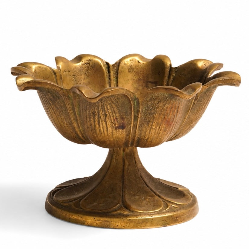 Brass Flower Candle Stick