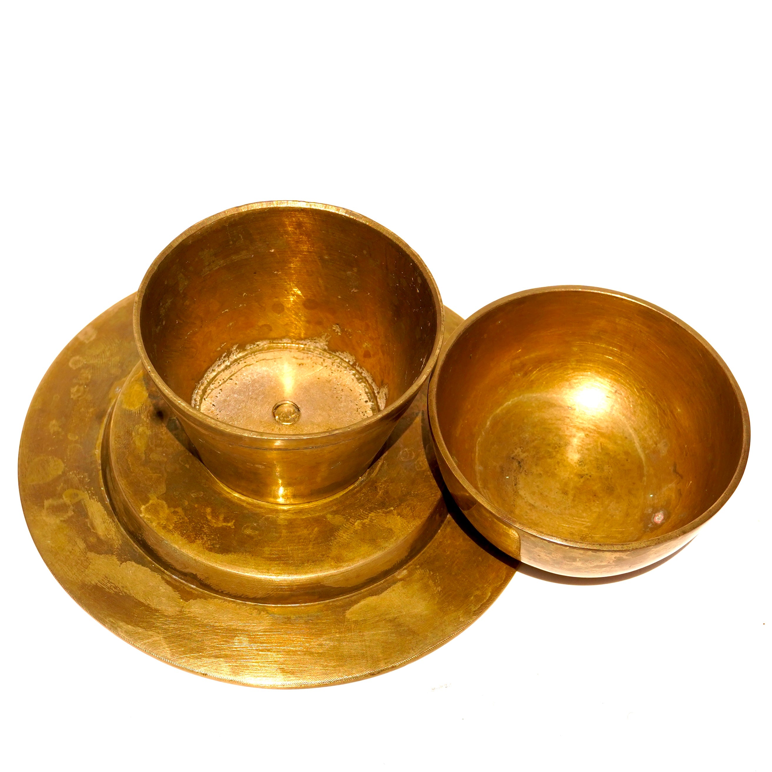 Twin Brass Finger Bowl