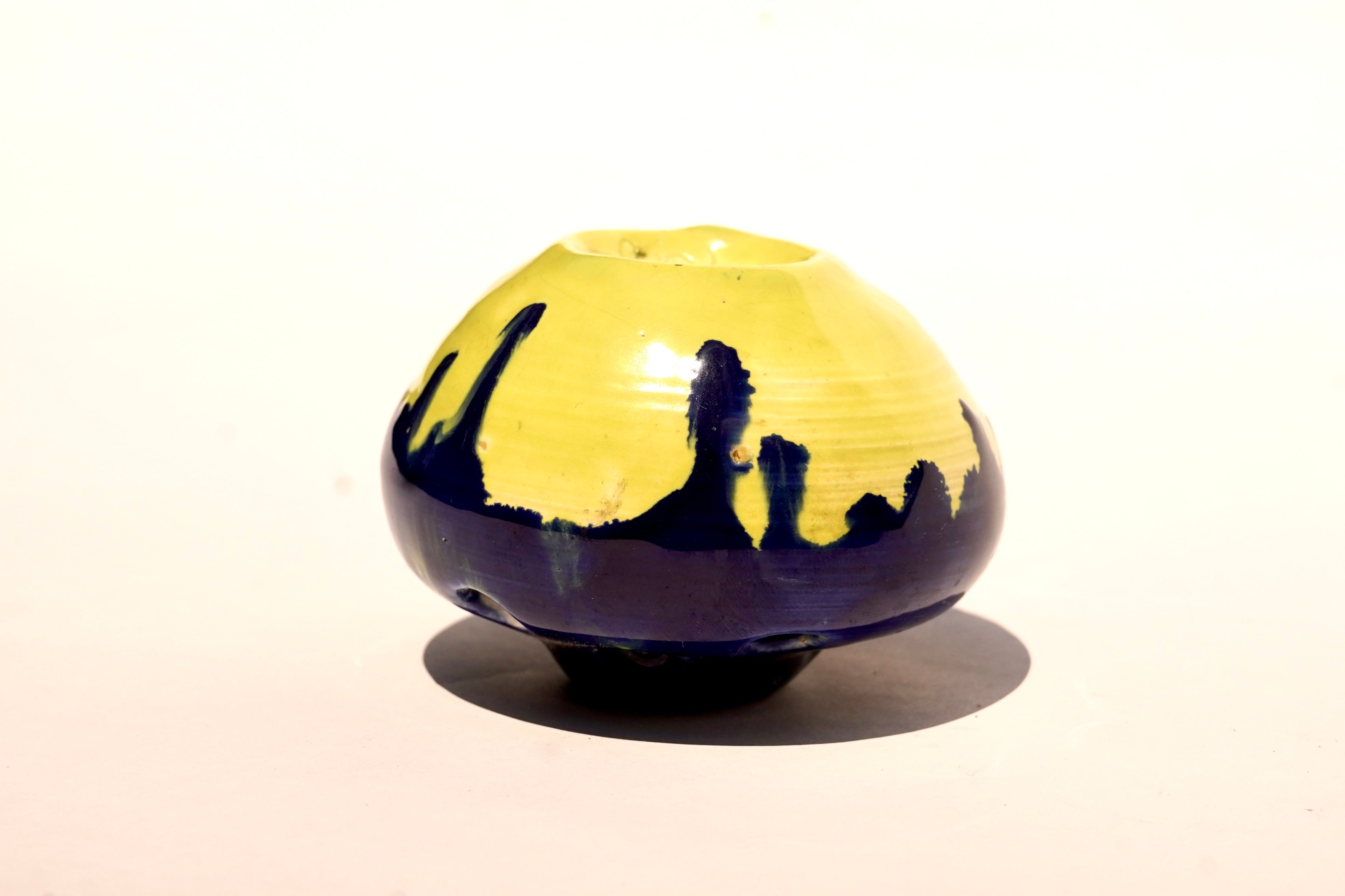 Blue Drip Bud Vase